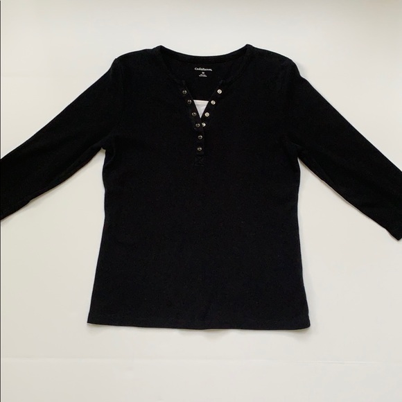 CROFT & BARROW Black Top - Picture 7 of 7